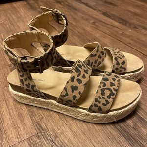 Target Universal Thread | Espadrille leopard sandals